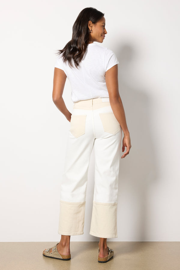 Everve Getty Crop Cremaembroidered