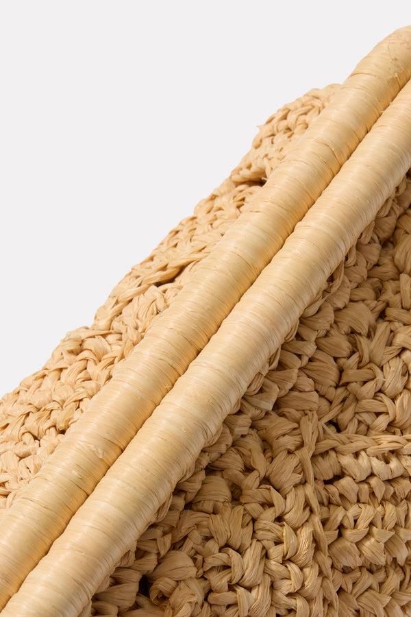 Everve Gigi Framed Clutch Natural