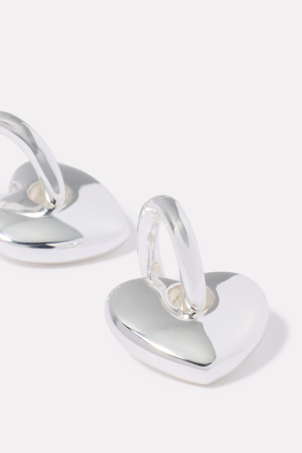 Everve Gina Heart Huggies Silver