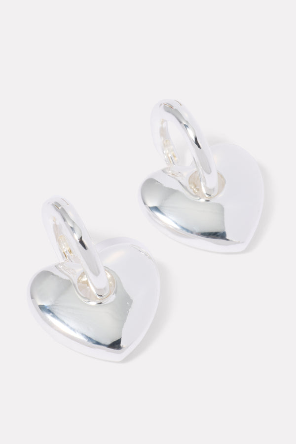 everve Gina Heart Huggies Silver