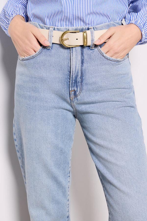 Everve Good Boy Straight Crop Indigo766