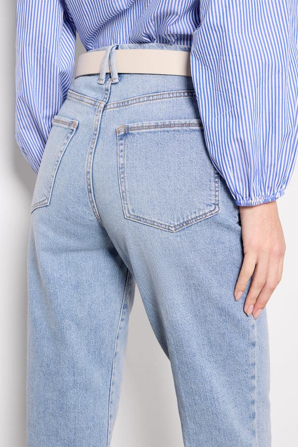 Everve Good Boy Straight Crop Indigo766