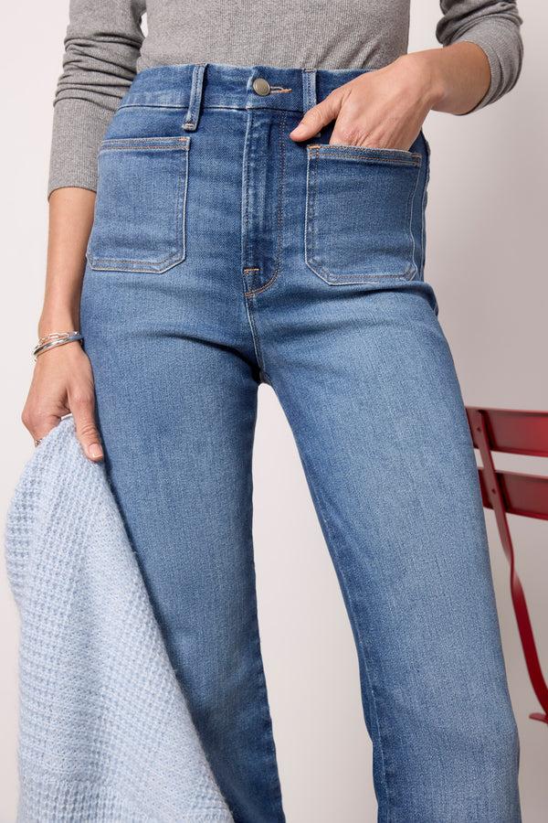 Everve Good Curve Boot W Patch Pockets Indigo708