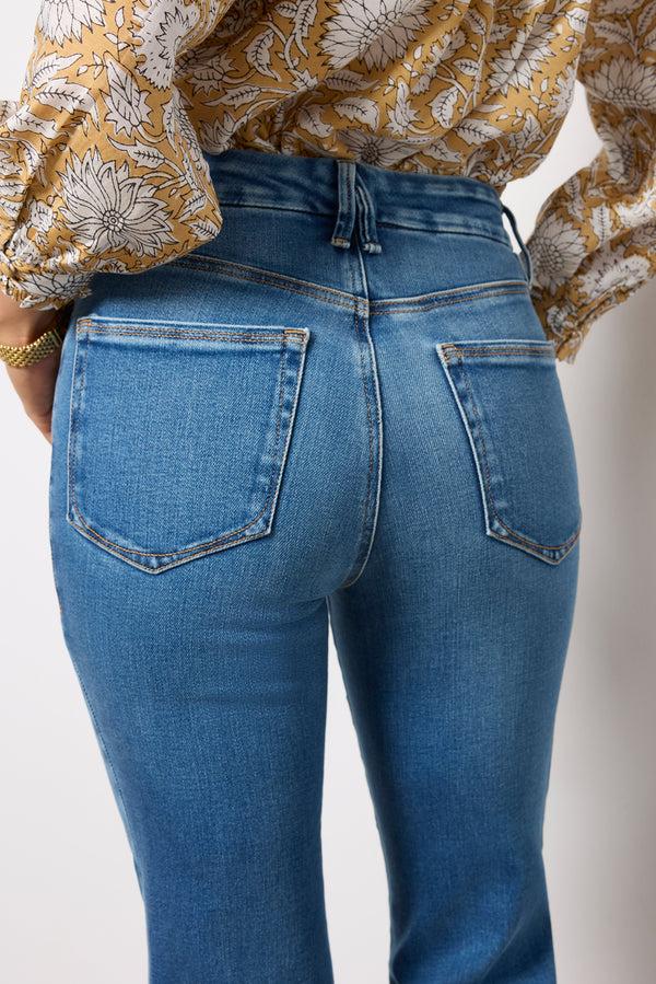 Everve Good Legs Crop Mini Boot Indigo818