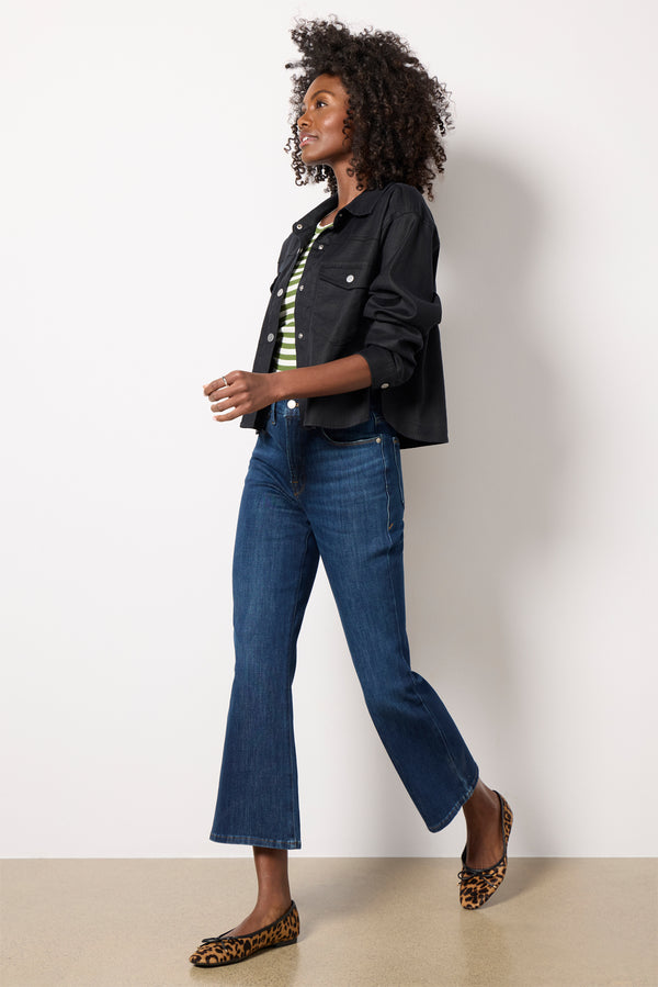 Everve Good Legs Crop Mini Boot Indigo977