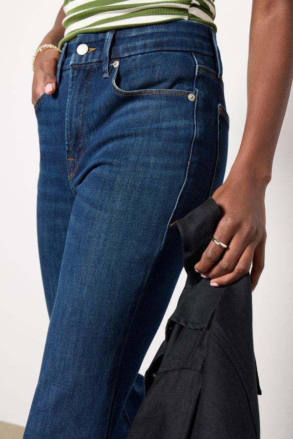 Everve Good Legs Crop Mini Boot Indigo977