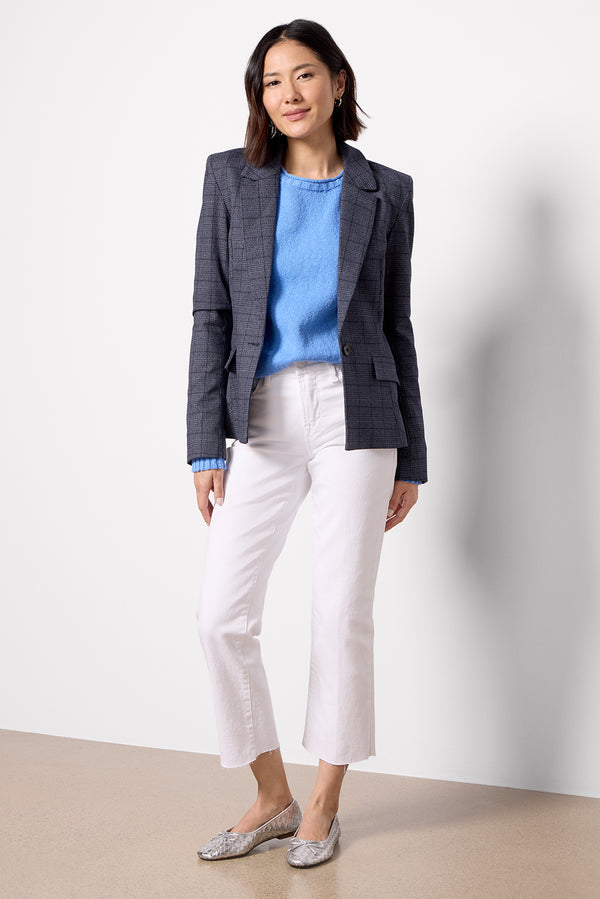 everve Good Petite Straight Raw Hem White037