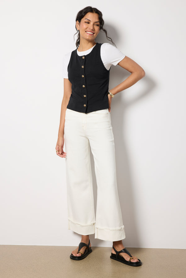 everve Good Skate Crop w Cuff Cloudwhite001