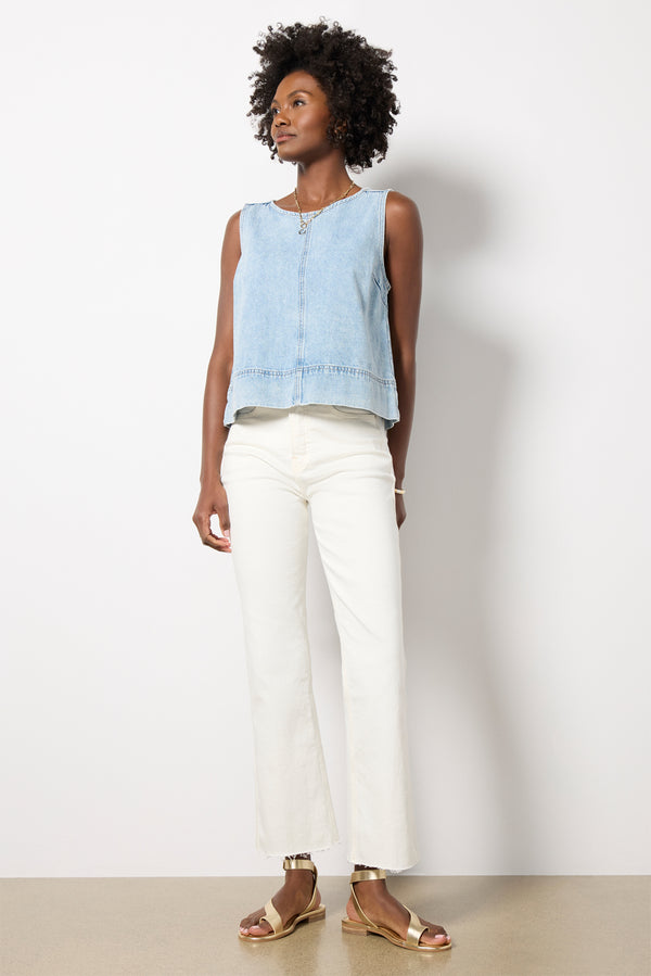 everve Good Standard Kick Flare Cloudwhite001