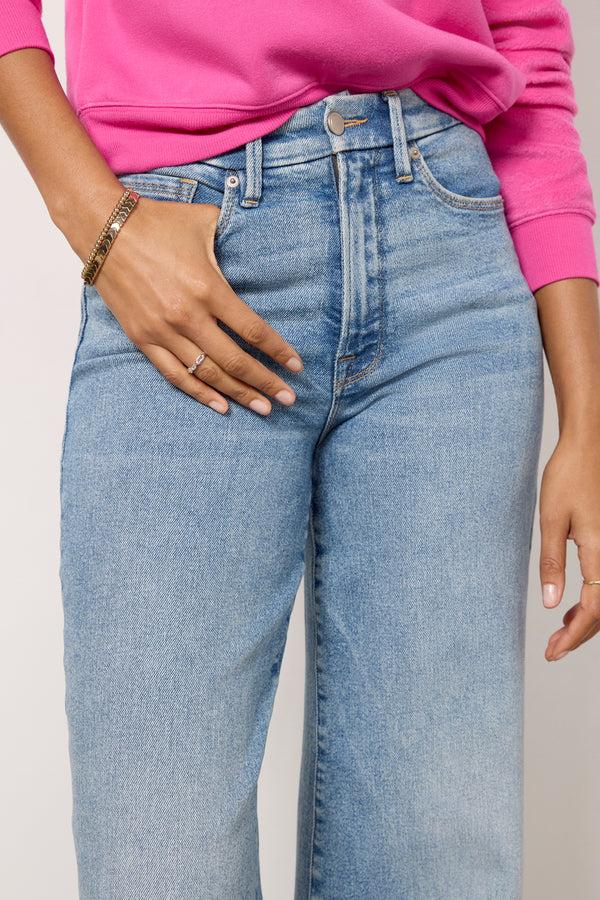 Everve Good Waist Palazzo Indigo746