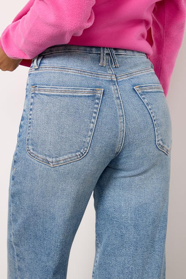 Everve Good Waist Palazzo Indigo746