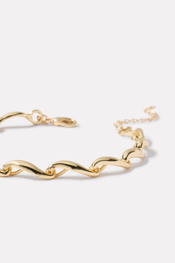 everve Gracie Link Bracelet Gold