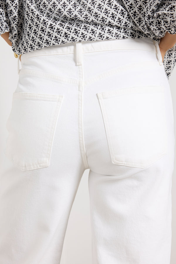 Everve Harper Crop Jean Cream