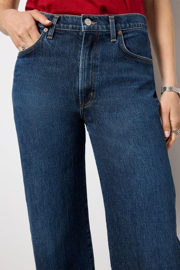Everve Harper Wide Leg Crop Jean Echo