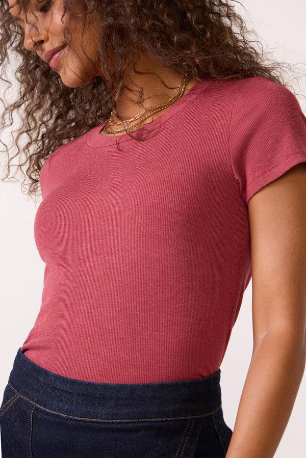 Everve Harrison Tee Heatherred