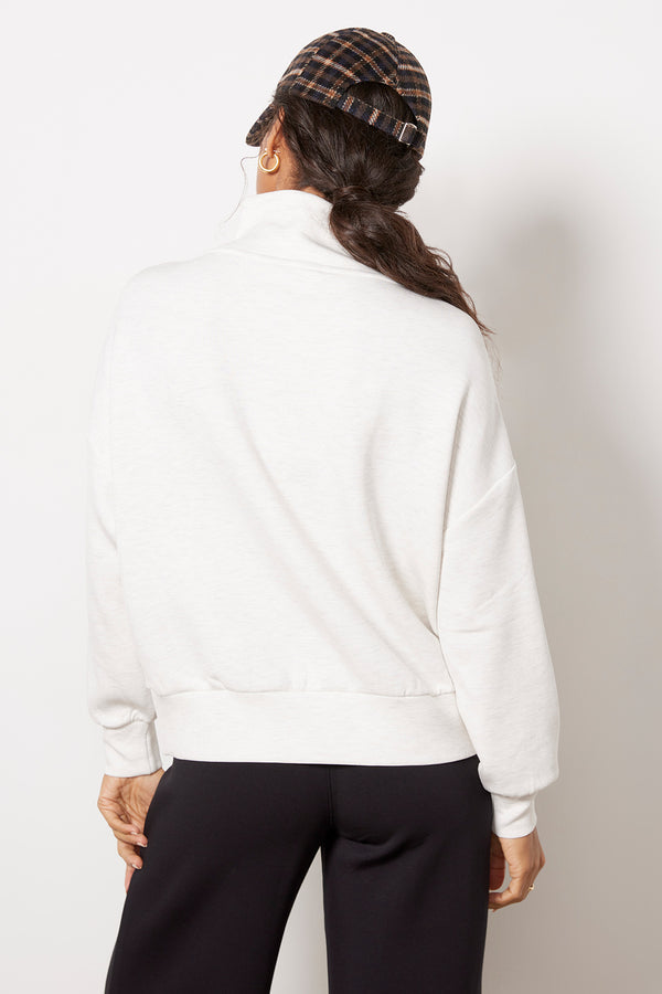 Everve Hawley Half Zip Sweat Ivml