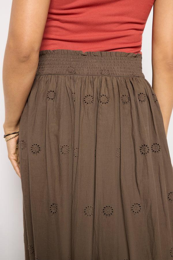 Everve Hayden Midi Skirt Kalamata