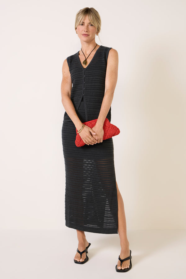 everve Hayden Skirt Washedblack