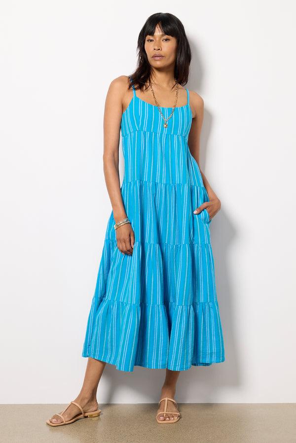 Everve Hazel Dress Castawayblue