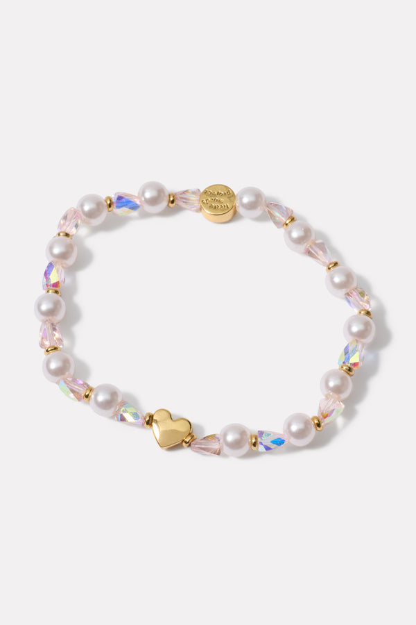 everve Heart Stacker Bracelet Blush