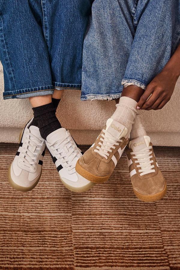 Everve Her Lurex Sock Copperblack