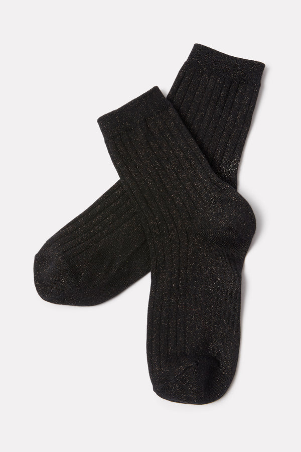 everve Her Lurex Sock Copperblack