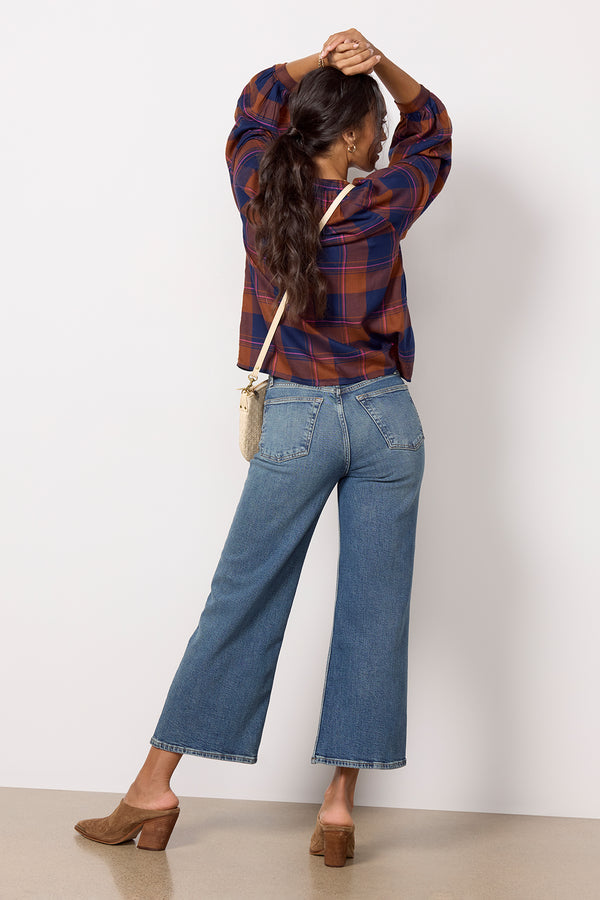 Everve High Rise Wide Leg Crop Craftedindigo