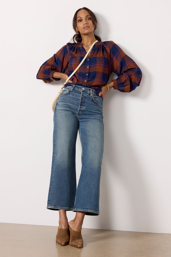 everve High Rise Wide Leg Crop Craftedindigo