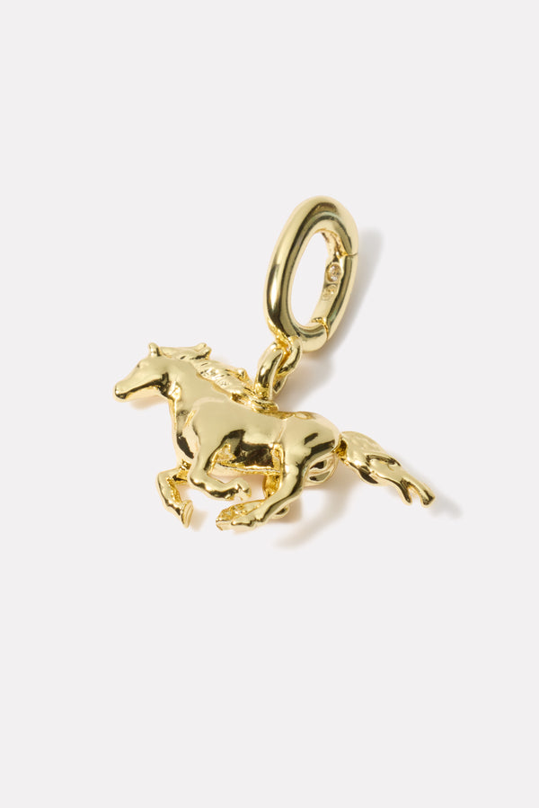 everve Horse Parker Charm Gold