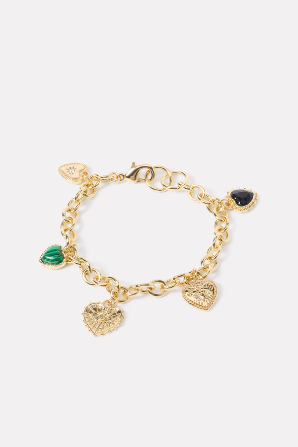 Everve Hutton Heart Bracelet Gold
