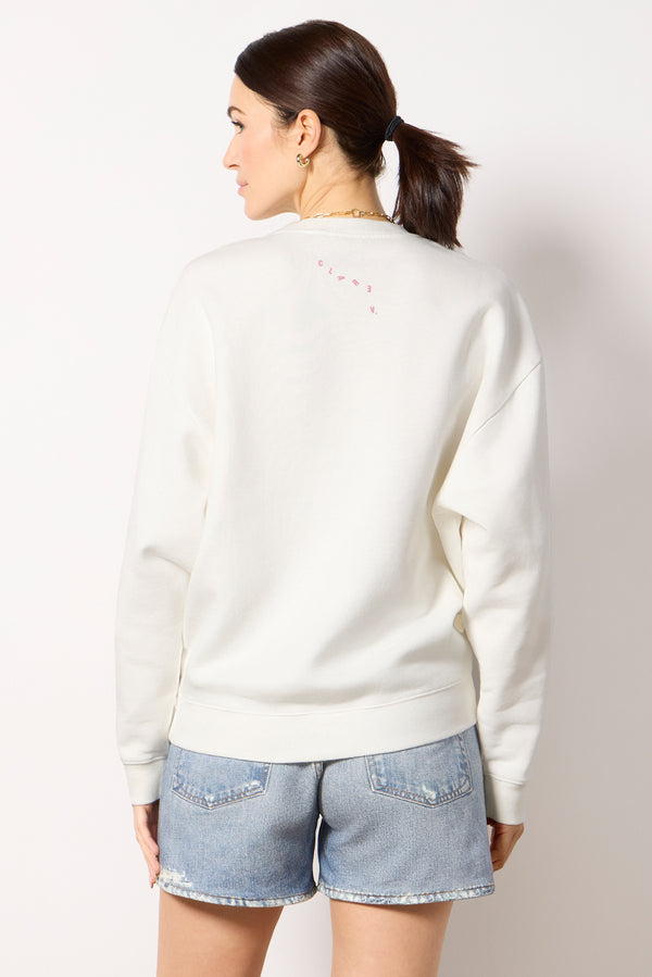Everve Iconique Oversized Sweatshirt Oysterwhite