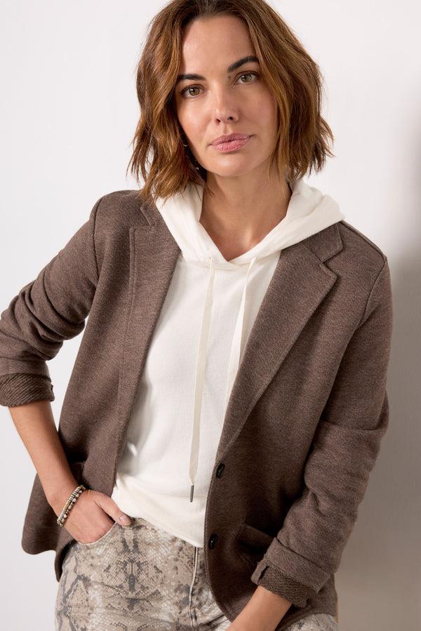 everve Inlet Blazer Deepbrownheather