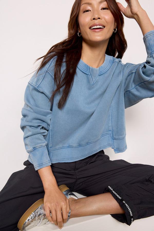 everve Intercept Pullover Bluegrey