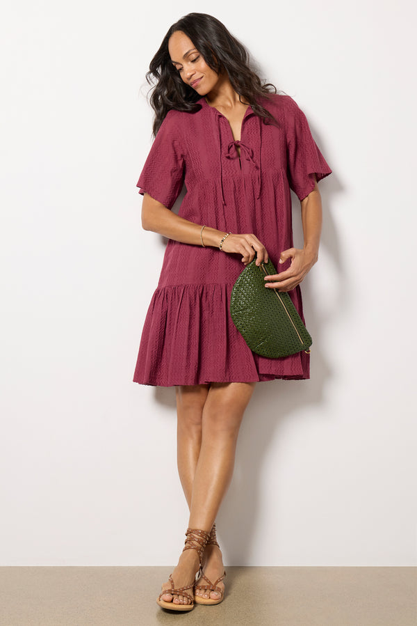 everve Isla Dress Crushedberryzigzag