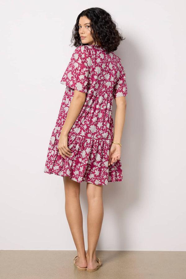 Everve Isla Dress Sangriaparkprint
