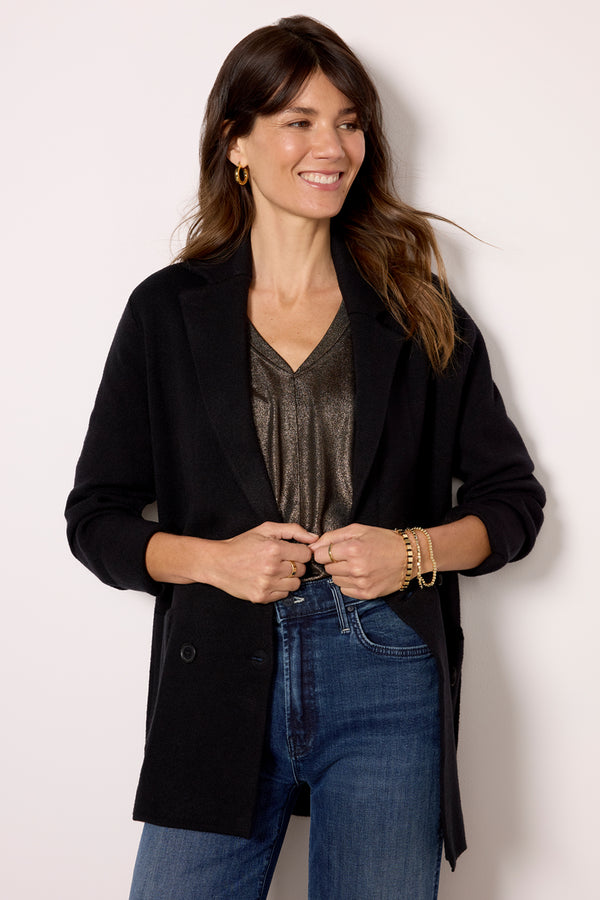 everve Ivy Sweater Blazer Black
