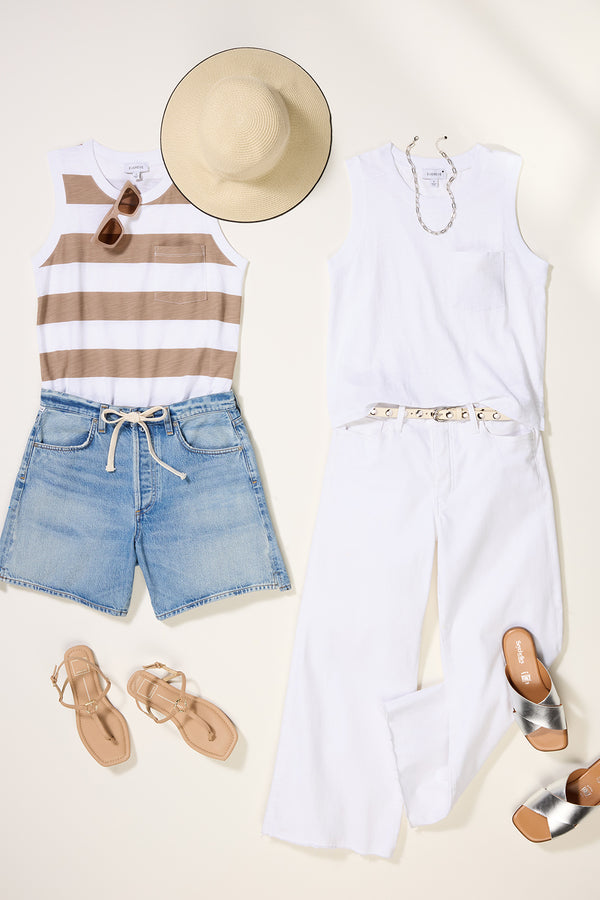 Everve Izzie Sunhat Natural/Black