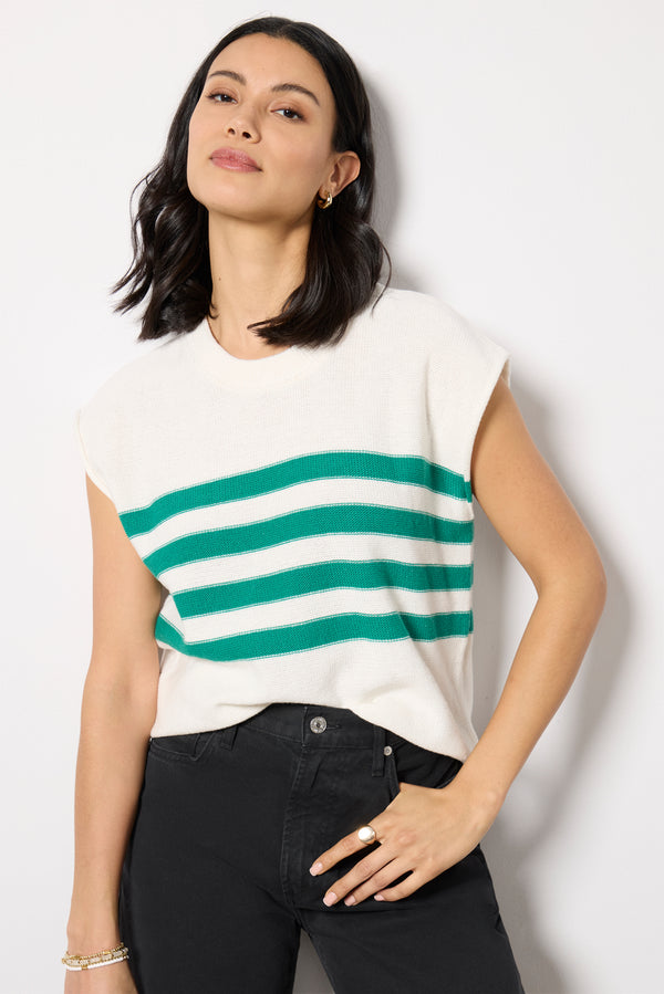 everve Jane Pullover White/Green