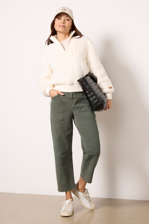 Everve Janeann Half Zip Cream