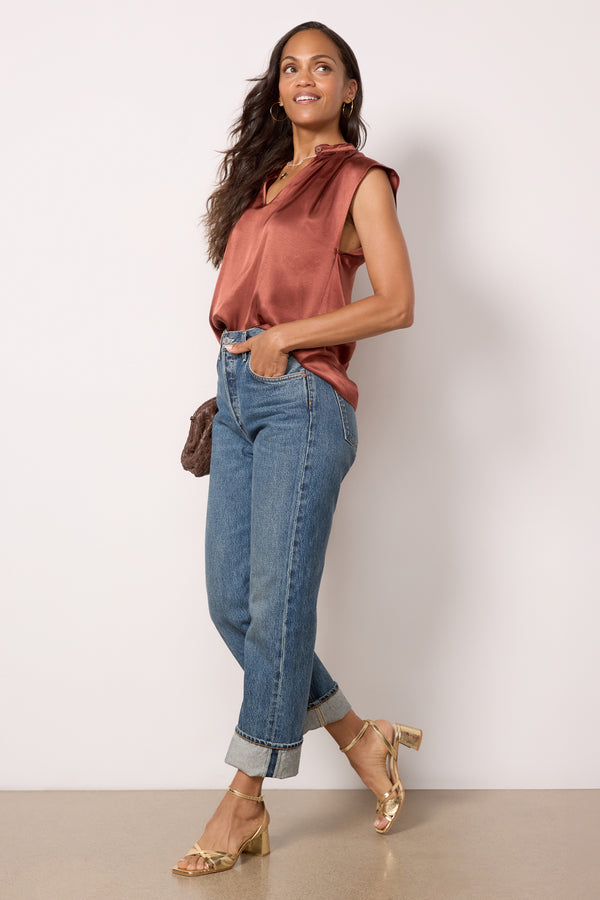 Everve Jeanne Top Cinnamon