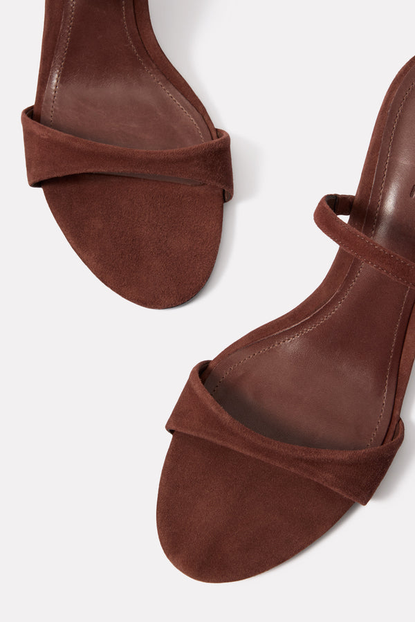 Everve Jessica Mid Mule Chocolatesuede
