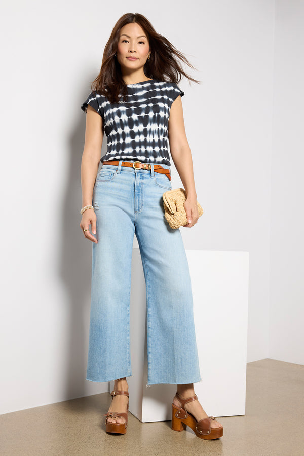 Everve Jilli Tie Dye Top Tiedyestripe