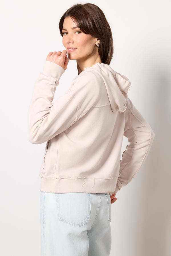 Everve Jillian Zip Up Hoodie Sweatshirt Neutral