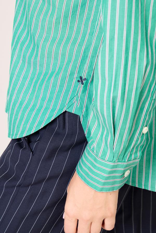 Everve Jo Shirt Greenstripe