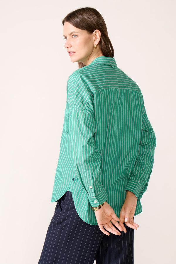 Everve Jo Shirt Greenstripe