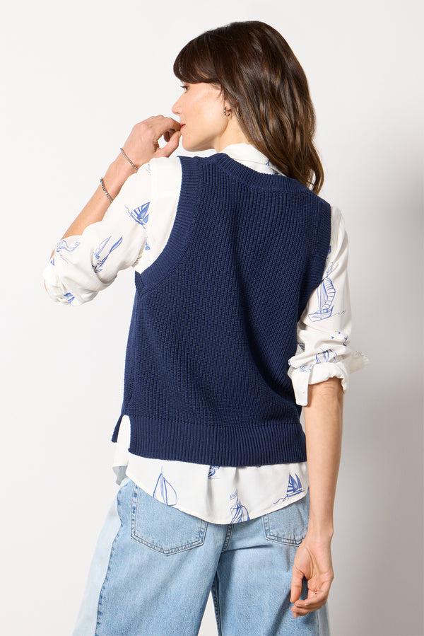 Everve Jodie Tank Navy