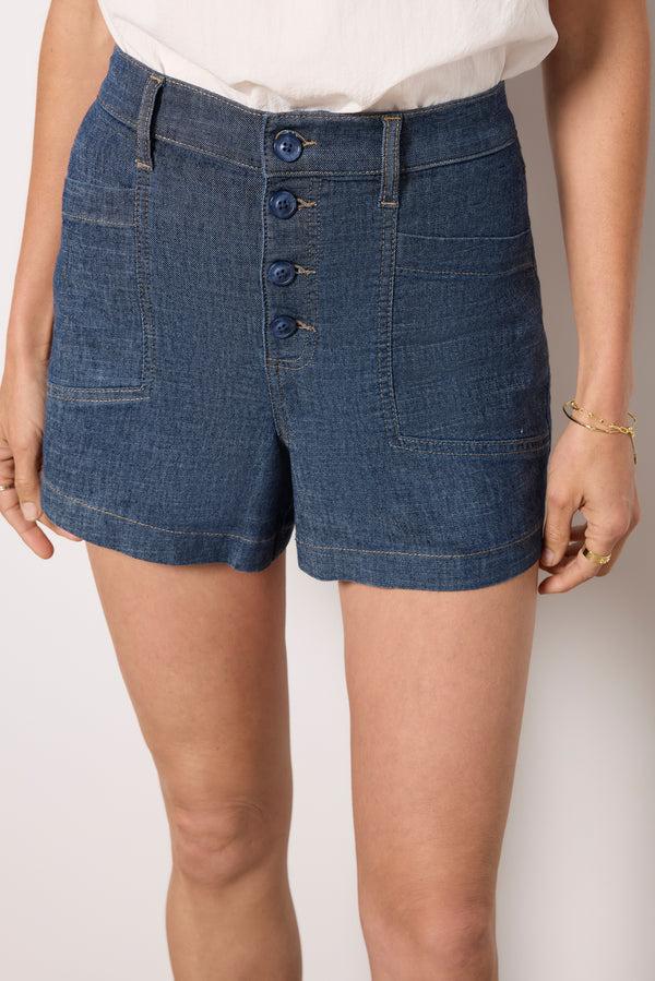 Everve Joelle Stretch Linen Short Stargazer