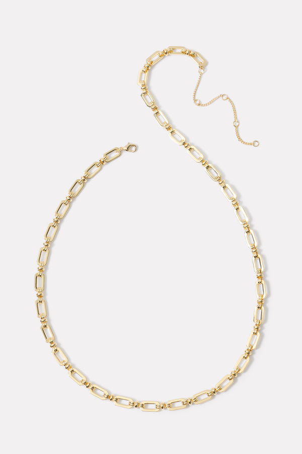 everve Jolie Long Chain Necklace Gold