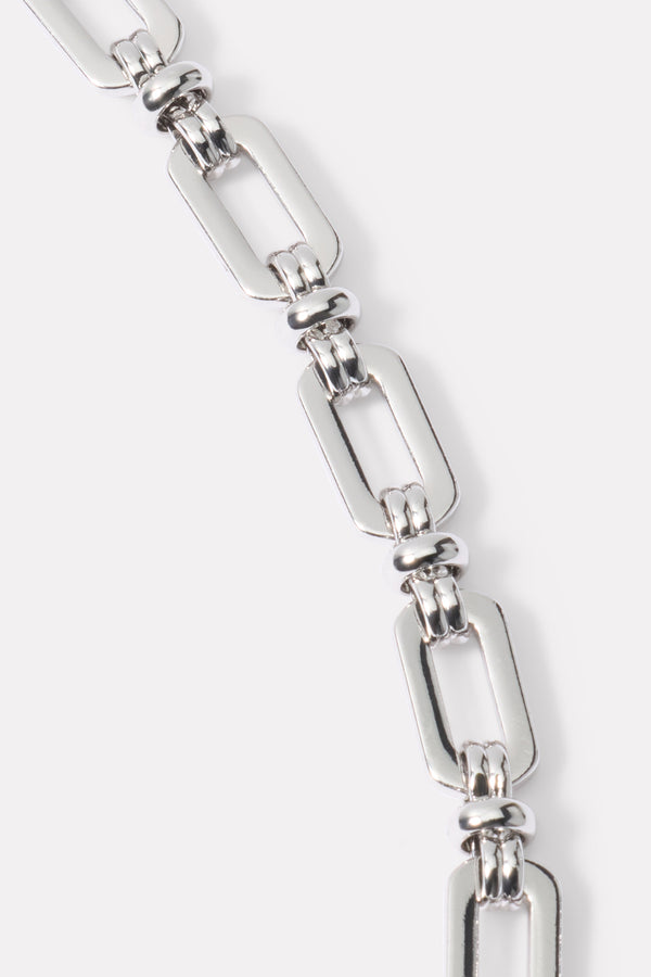 Everve Jolie Long Chain Necklace Silver