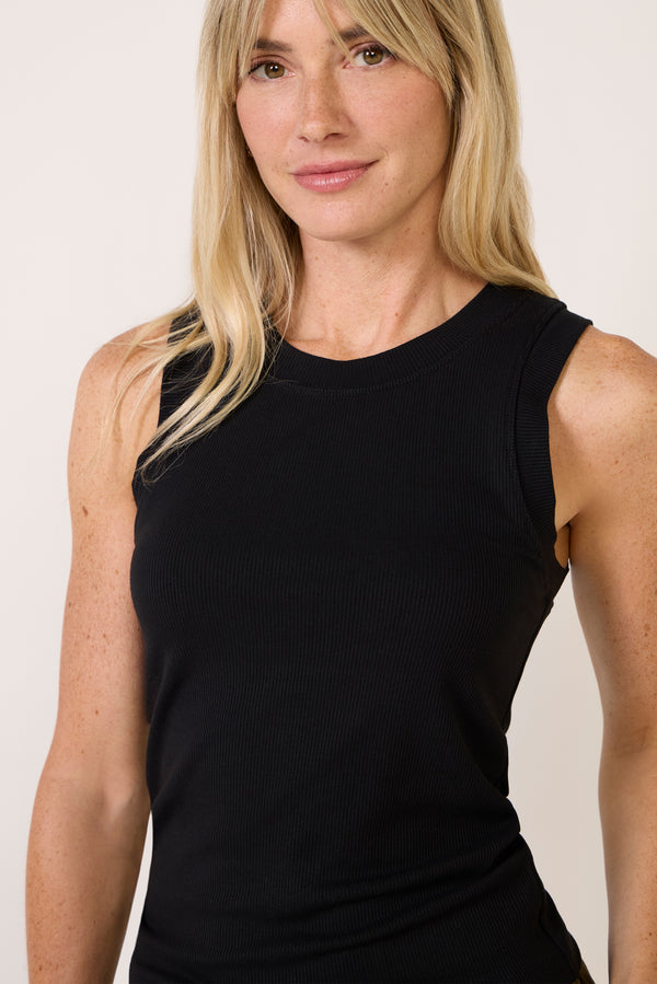 Everve Jones Rib Tank Black